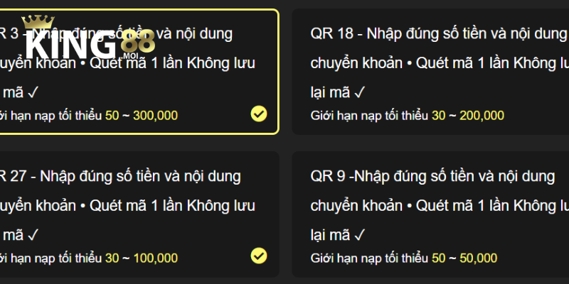 Những điều cần biết khi nạp tiền vào King88